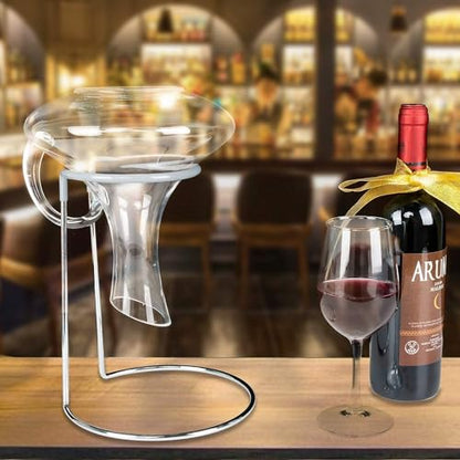 Wine Decanter Drying Stand with Rubber Coated Top to Prevent Scratches, Wine Decanter Drying Rack for Standard and Large Wine Decanters, Wine Decanter NOT Included, (with Cleaning Brush) - style: Decanter Drying Stand B