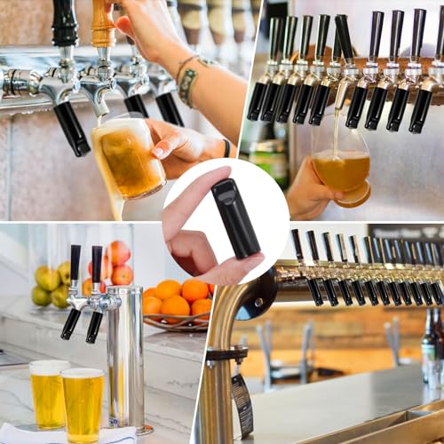 MRbrew Beer Tap Cover Draft Beer Faucet Cap, 10 Pieces Beer Tap Plug Keg Tap Kit Rubber Tap Soother Sanitary Covers Beer Nipple For Most Standard American Draft Beer Faucet, Kegerator Accessories