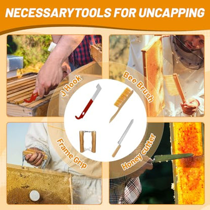 10-Frame Bee Hives and Supplies Starter Kit, Beehive Kit Dipped in 100% Beeswax, Bee Keeping Supplies-All Beginners Kit Includes Beekeeping Supplies Tool Set and Bee Suit - size: 10 Frames 1 Layer