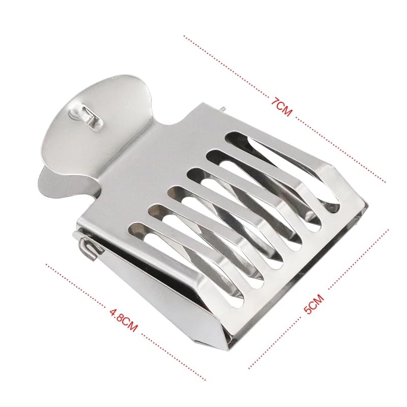 3 Pcs Bee Queen Catcher Clip - Stainless Steel Cage Beekeeping Tool for Isolation Room