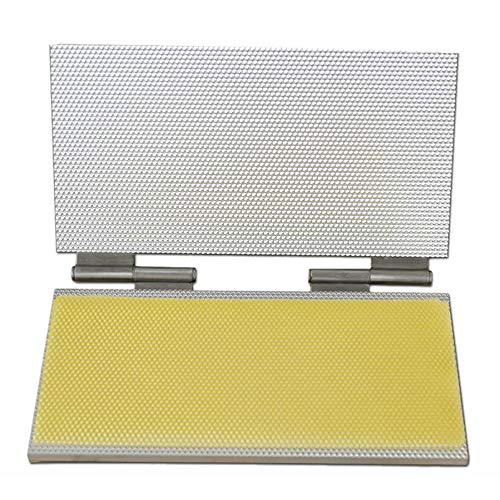 Comb Foundation Tool, 4.7mm Bee Wax Foundation Sheet Mold Casting Tool Wax Foundation Sheet Mold Casting Machine Beeswax Embossing Mold Press Mold for Beekeeping Supply 220 x 420mm