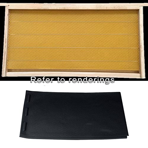 2pcs Sheets Natural Beeswax Candle Making Bee Wax Honeycomb Beekeeping Nest Box Foundation Raising Tools - Highly Recommended by Bee Farmers, Perfect for DIY - Black - color: Black