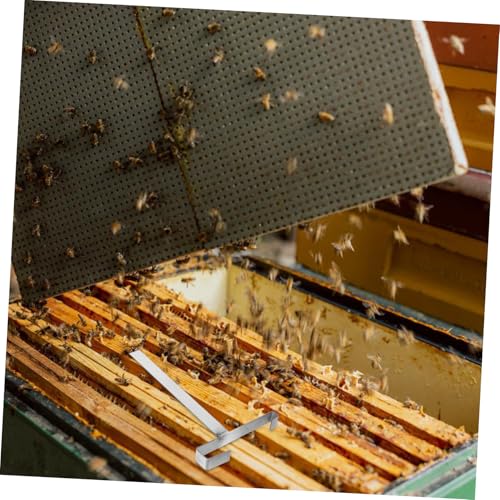 BESPORTBLE Stainless Steel Beekeeping Frame Holder Professional Hive Frame Rest for Easy Inspection and Harvesting Durable Nesting Shelf for Beekeeper Supplies
