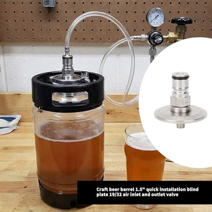 Ball Post with Triples Clamps Connection 1.5Inch Fittings for Brewing Equipment Easy Disassembly Design Steel Triples Clamps to Ball Adapter - color: A
