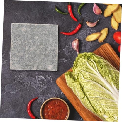 Zerodeko Vegetable Fermentation Weight Stone, Moisture Separating Press Plate for Shredded Cabbage - Fermenting Sauerkraut Pickles Accessory, 5.9x5.9x2in - color: Dark Gray