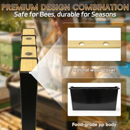 3.5L Standard Bee Frame Feeder, Bee Hive Deep Brood Box Feeder for Honey Bee Sugar Water Feeding (4 Pack) - size: 3.5L 4Pack