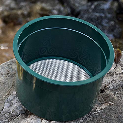 ASR Outdoor Gold Rush Sifting Classifier Sieve Mini 6 Inch Prospect Pan 50 Holes Per Sq Inch - size: 50 Holes per Square Inch