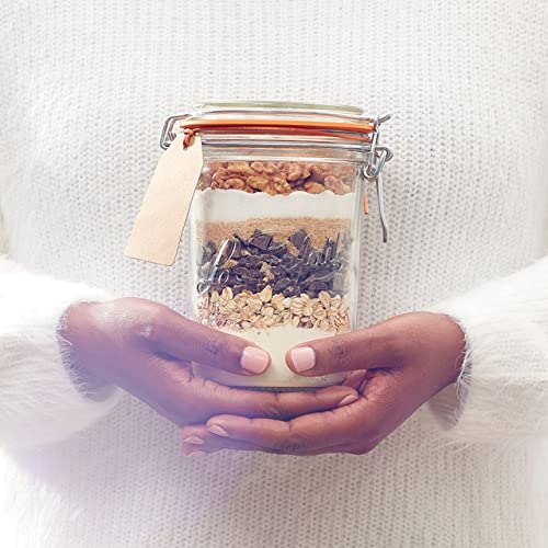 Le Parfait Super Terrine 350mL (12oz) Zero Waste Eco-Friendly Glass Storage Jars with Lids, Airtight, Oven & Freezer Safe, BPA-Free, Food Storage & Preserving, Made in France, 6PK - color: 350ml (Set/6)