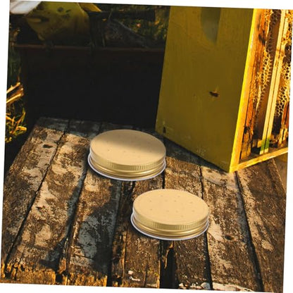 ibasenice 4pcs Beehive Entrance Water Feeder Station Easy to Install Beekeeping Tool for Hive Management and Multifunctional Design Protective Lid for Bee Watering