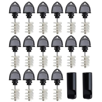 16pcs Beer Faucet Plug Brush+2pcs Tap Covers Beer Keg Tap Brush Cap Cover Cleaning Brush for Draft Beer Faucet