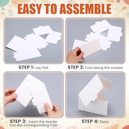 100 Pack Cake Slice Containers with Window Paper Cake Slice Boxes Triangle 4.33 Inches Disposable Dessert Boxes for Cheesecake Pie Birthday Party Bakery Cafe Packaging and Storage