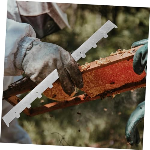Sosoport 6pcs Beehive Spacer Strips for Beekeeping Metal Frame Ends for Honeycomb Divider Galvanized Essential Beekeeper Tool for Hive Management