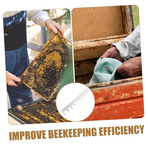 MERRYHAPY Stainless Steel Beehive Frame Spacer Tool Essential Beekeeping Equipment for Optimal Frame Spacing Smooth Hive Inspections and Convenient Tool Management