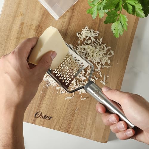 Oster Chadswyck 11.8” Handheld Grater, Stainless Steel Cheese Grater, Sharp Blades for Kitchen Prep, Dishwasher Safe - color: Chadswyck (11.8" Grater)