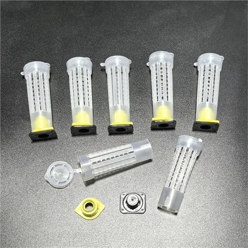 Bee Rearing Kit Plastic Queen Rearing System Kit Beekeeping Grafting Tools with Cell Cups, Cage Clips, Protection Tool Supplies for Beginners and Bee Keeper