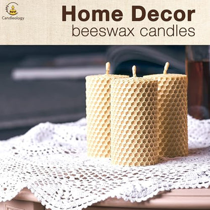 White Ivory Beeswax Sheets for Candle Making - Natural Beeswax Candle Making Kit for Kids & Adults - color: White