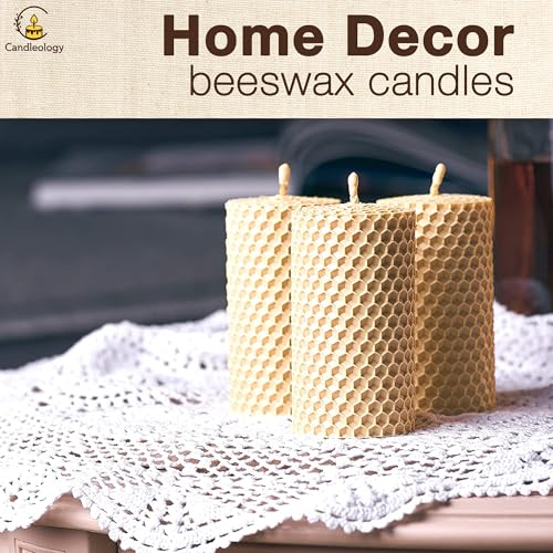 White Ivory Beeswax Sheets for Candle Making - Natural Beeswax Candle Making Kit for Kids & Adults - color: White