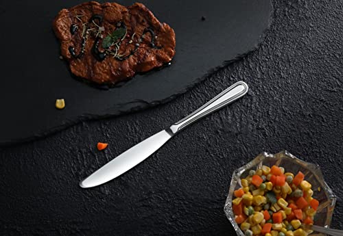 New Star Foodservice Windsor Pattern Stainless Steel Dinner Knife, 8.2-Inch, Set of 12, Commercial Grade - size: Stainless Steel - Dinner Knife (12-Piece)