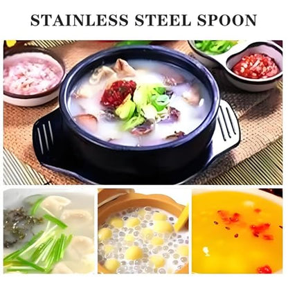 4 Pcs Small Ladle Sauce Ladle SUS 304 Stainless Steel Small Serving Ladles Gravy Soup Spoon Ladles 8-Inch (Silver)