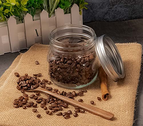 Ieavier 6PCS Wide Mouth Mason Jars 16oz with Airtight Lids and Bands, Canning Jars with Crystal Glass for Food Storage, Spice Jars, Canning, DIY Projects, Jam, Jelly, Honey, Preserving, Drinking - color: 16oz-6pack