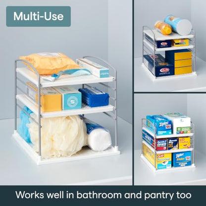 YouCopia UpSpace Adjustable Box Organizer for Foil Wrap and Kitchen Cabinet Storage, Original, White - size: Small Classic
