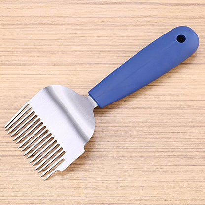 Uncapping Fork for Beekeeping, Stainless Steel Material, Plastic Handle Beekeeping Tool, Great for Honeycomb Uncapping and Drone Brood Removal, Durable Beekeeper Supplies