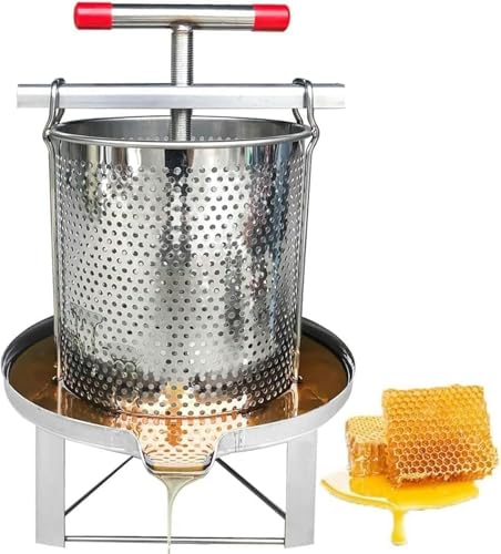 Olive Press, Stainless Steel Press Extractor, Home Honey Manual Press, Juice Wine Press for Carrots Oranges Berries~/
