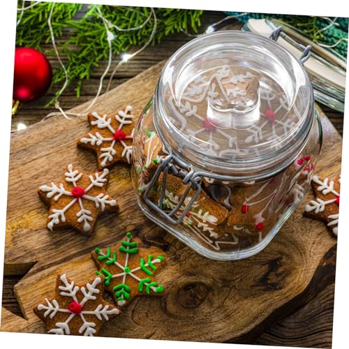 PRETYZOOM Wide Mouth Mason Jar Fermentation Glass Weight Lid for Pickle Can Lids Practical Fermenting Cover for Sauerkraut Kimchi Canning Easy Grip Glass Weight for Home Fermenting Jars