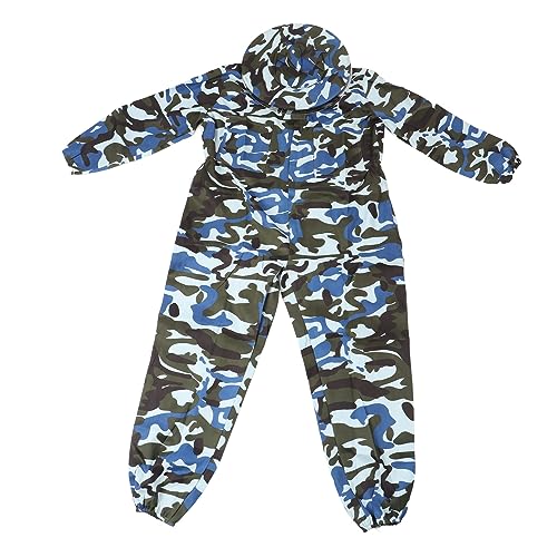 Beekeeping Suit for Beginners - Polyester Beekeepers Suit with Veil Hood and Removable Hat, Full Body Protection for Safe Beekeeping Activities