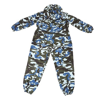 Beekeeping Suit for Beginners - Polyester Beekeepers Suit with Veil Hood and Removable Hat, Full Body Protection for Safe Beekeeping Activities