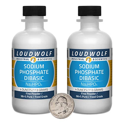 Sodium Phosphate Dibasic / 8 Ounce Bottle / 98+% Pure Food Grade/Fine Powder - size: 8 Ounces in 1 Bottle
