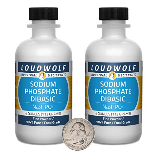 Sodium Phosphate Dibasic / 8 Ounce Bottle / 98+% Pure Food Grade/Fine Powder - size: 8 Ounces in 1 Bottle