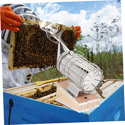 Totority Beekeeping Tool Smoker Gun Beehive Smoker Heat Shield Bee Keeping Tools for Apiculture