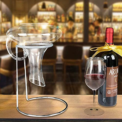 Wine Decanter Drying Stand with Rubber Coated Top to Prevent Scratches, Wine-Decanter Drying Rack for Standard Large Wine Decanters, Decanter Cleaner Includes Cleaning Brush & Decanter Cleaning Beads - style: Decanter Drying Stand