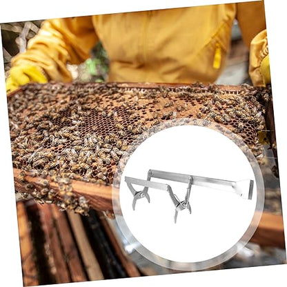 SUPVOX Bee Hive Frame Holder Metal Grip Tool for Beekeeping Essential Frame Support for Easy Lifting and Handling Apiaries