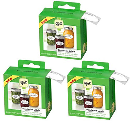 Jarden Ball Dissolvable Canning Labels, 60-Labels per Pack (3-Packs Total)
