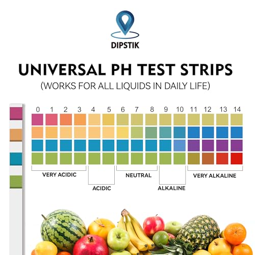 pH Test Strips (0-14) -Universal pH Test Paper Test Strips(100ct) | for Drinking Water, Aquarium, Pool, Hot Tub, Spa,100ct Litmus Paper pH Testing Soap Making and Food