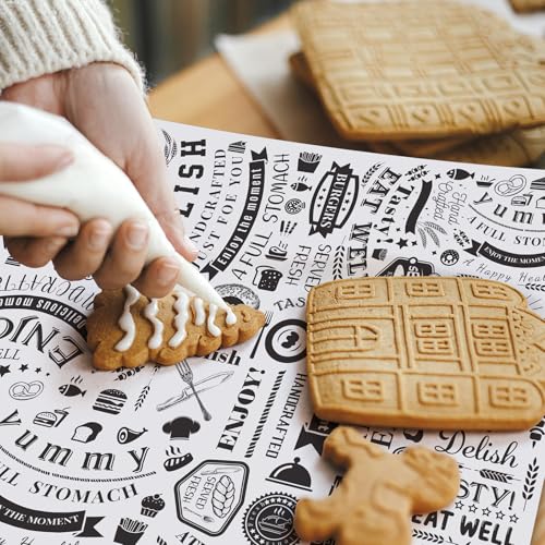 Outus 600 Pcs 12 x 12 Inch Deli Wax Paper Sheets Grease Resistant Tray Basket Liners Newsprint Paper Water and Grease Proof Sandwich Wrapping Square Hot Dog Wrapper for Food (White,Black,Brown) - color: White,Black,Brown