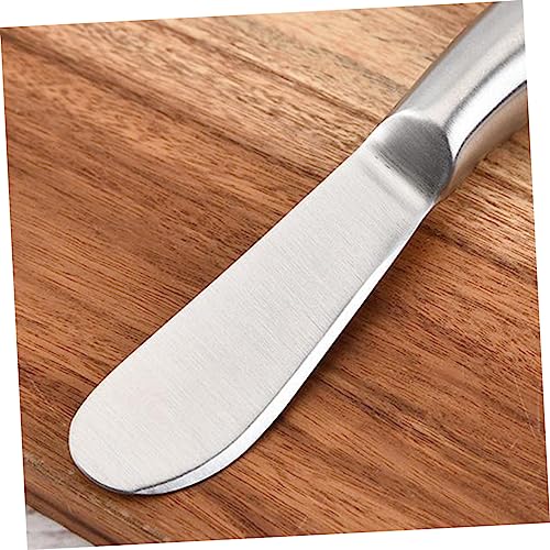 Healifty Stainless Steel Butter Spreader and Cheese Knife Rust Resistant Cream Spatulas for Cake Icing Butter Cheese Kitchen Utensil for Home Bakery and Catering Use