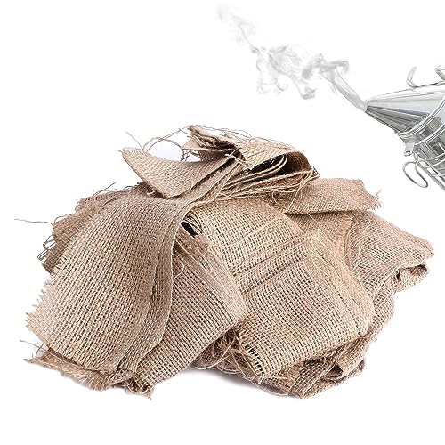 DECOHS 2 Pound Burlap Bee Smoker Fuel Jute Burlap Smoker Fuel for Beekeeping Easy to Light Hive Smoker Fuel, Long Continuous Burn, Produces Light, Cool Smoke