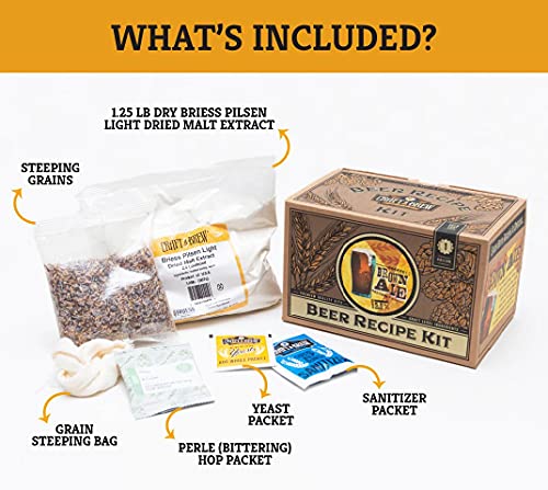 Craft A Brew Recipe Kit - Brown Ale Refill - 1 Gallon - Ingredients for Home Brewing Beer - color: Brown Ale
