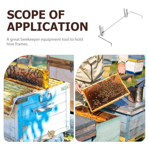 DOITOOL Beehive Frame Holder: 4PCS Stainless Steel Beekeeping Frame Holder Gripper Beehive Lifter Bee Hive Holder (4PCS) - color: 4PCS