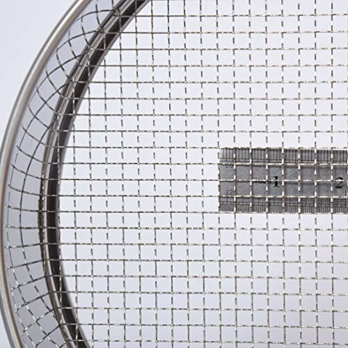 Garden Soil Sifter -10" Sifting Pan-Sieve for Sand Rocks Dirt Compost (1/4”Mesh Screen) - size: 1/4”Mesh screen