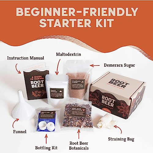 Craft A Brew - DIY Make Your Own Craft Root Beer - Complete Equipment and Supplies - Starter Home Brewing Kit - 1 Gallon - style: Root Beer Kit