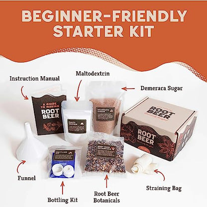 Craft A Brew - DIY Make Your Own Craft Root Beer - Complete Equipment and Supplies - Starter Home Brewing Kit - 1 Gallon - style: Root Beer Kit