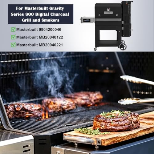 9904200046 Heat Manifold Kits for Masterbuilt Gravity Series 800 Digital Charcoal Grill and Smokers, Stainless Steel Heat Shield with Base for Masterbuilt MB 800 Smoker Parts MB20040122, MB20040221. | Heavy Duty Stainless Steel - size: For Masterbuilt 800