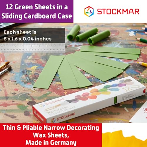 STOCKMAR Decorating Beeswax - 12 Pack (Green) - color: Green