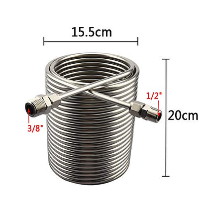 Stainless Steel Heat Exchangers Coil, Immersion Wort Chiller, 1/2\