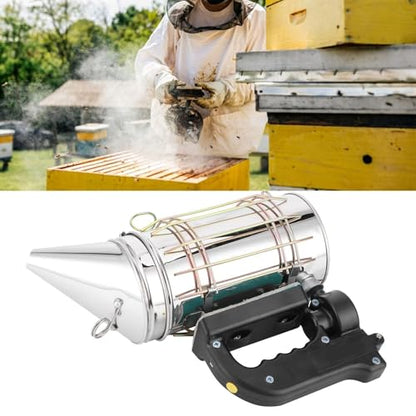 Beekeeping Supplies, Electric Hive Smoker, Stainless Steel Material with Handle, Smoking Tool,Beekeeping Tools
