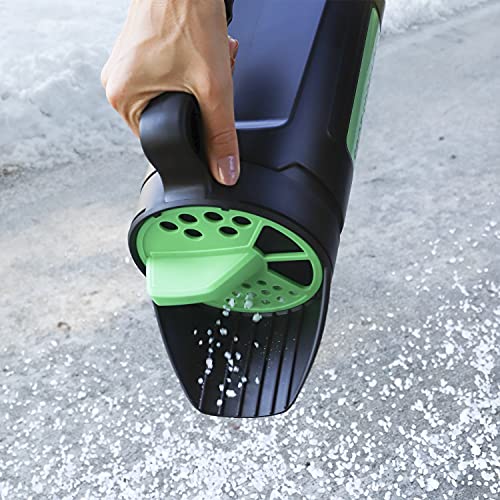 Hand Spreader Shaker for Seed, Salt, De-Icer, Ice Melt, Earth Food and Fertilizer - Multiple Opening Sizes for Any Need - Up to 80 Oz | Multiple opening sizes dispense grass seed, garden products, fertilizer, and granular materials